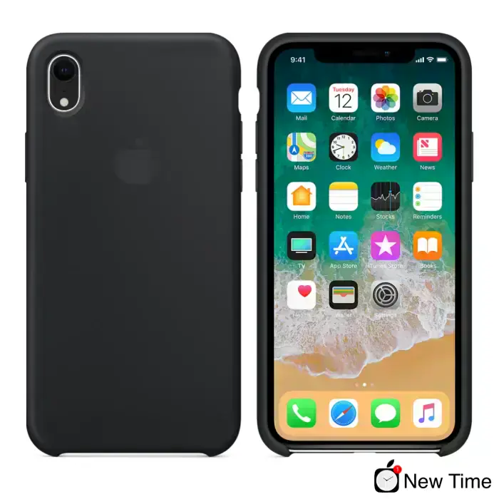 Чехол Apple iPhone XR Silicone Case LUX COPY - Black